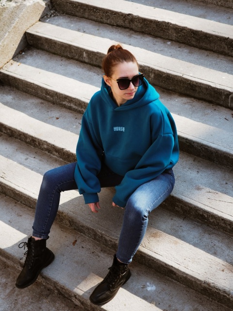 Bluza damska Deep Positive Petrol